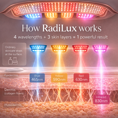 RadiLux Pro 4-Mode LED Light Therapy Face Mask